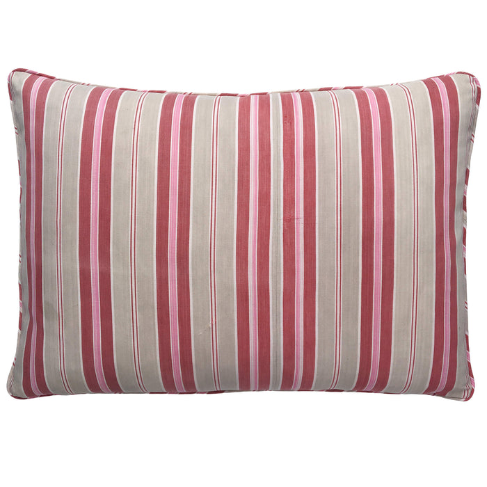 1900s Antique Pink Swedish Ticking Pillows (#PC19) [SOLD]