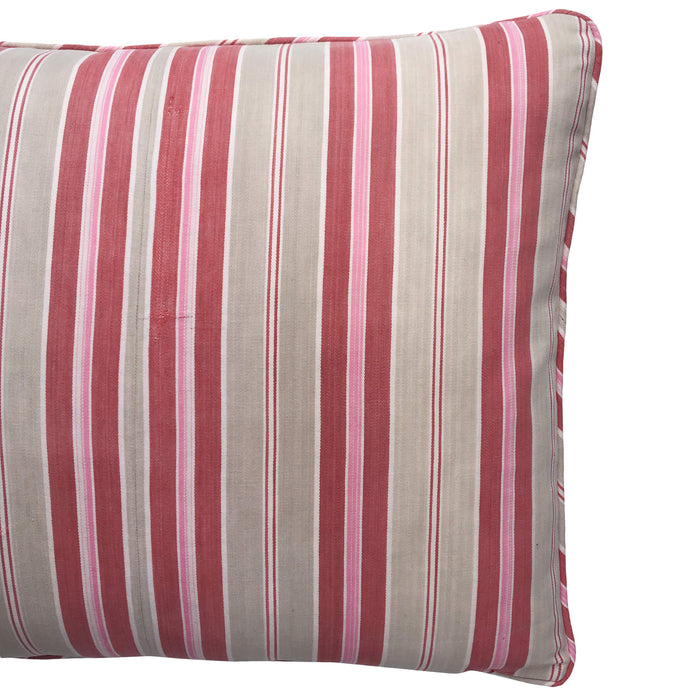 1900s Antique Pink Swedish Ticking Pillows (#PC19) [SOLD]