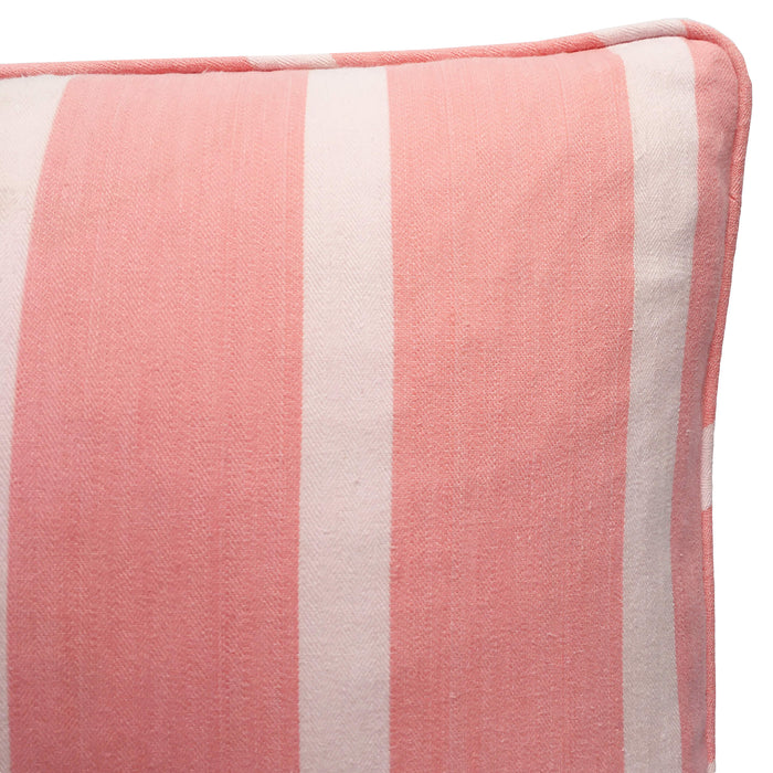 1900s Antique Pink & Brown Ticking Pillows (#PC9)