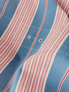 Blue Stripes Antique European Ticking Fabric Recovered Panels REC-RA-AZUL-002J - Ticking Depot