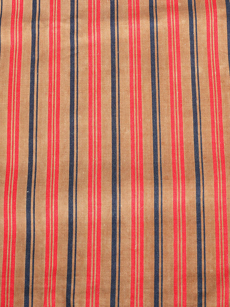Brown Stripes Antique European Ticking Fabric Recovered Panels REC-SE-004 - Ticking Depot