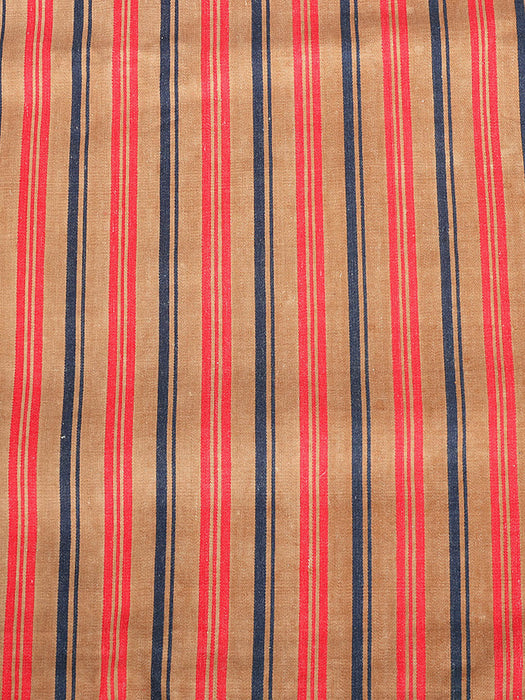 Brown Stripes Antique European Ticking Fabric Recovered Panels REC-SE-004 - Ticking Depot