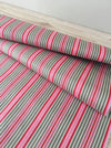 Pink Stripes Antique European Ticking Fabric Recovered Panels REC-SE-009 - Ticking Depot